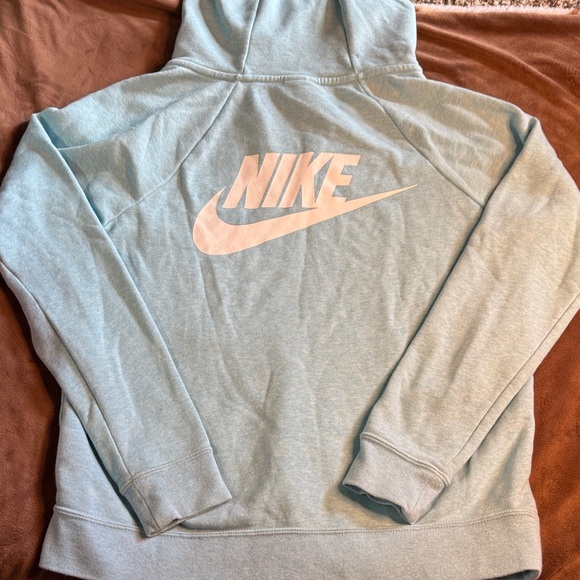 Nike Sky Blue Half-Zip Hoodie - Picture 3 of 3